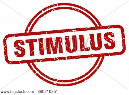Stimulus Grunge Stamp. Stimulus Round Vintage Stamp