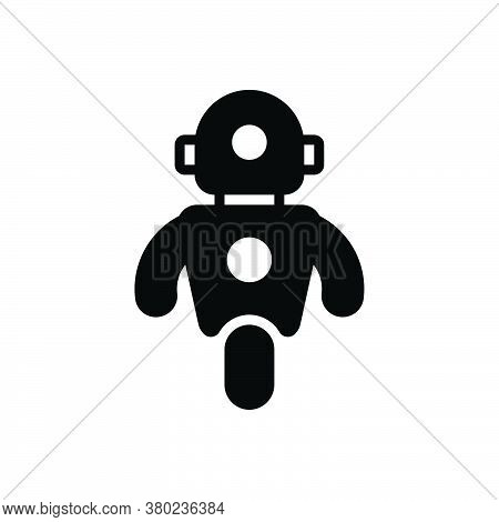 Black Solid Icon For Personal-droid Personal Droid Automated Data Exoskeleton Robot Robotic Machine 