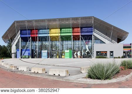 Roanne, France - May 31, 2020: Halle Andre Vacheresse Is An Indoor Sporting Arena Located In Roanne,