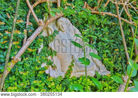 Nice, France- June 17, 2014: Landscape Garden Villa Ephrussi De Rothschild In Saint Jean Cap Ferrat