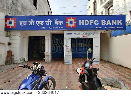 New Delhi, India, 2020. Hdfc Bank Is Largest Private Indian Banking And Financial Services Company H
