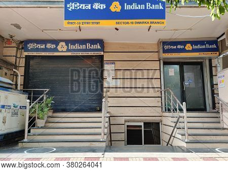 New Delhi, India, 2020. Indian Bank Is An Indian State-owned Financial Services Company Established