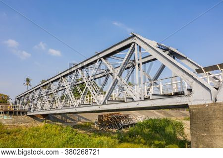 Yunlin, Taiwan - December 11th, 2019: Huwei Steel Bridge at Yunlin, Taiwan
