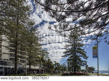 Mooloolaba, Australia - Aug 9, 2020view Of The Esplanade, The Main Coastal Avenue, Of Mooloolaba, Qu