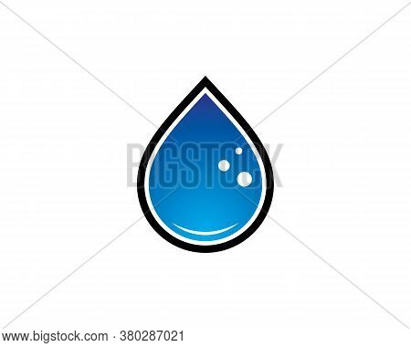 Water Drop Logo Template Vector Illustration