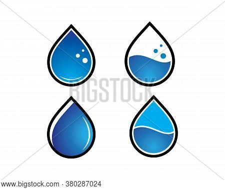 Water Drop Logo Template Vector Illustration