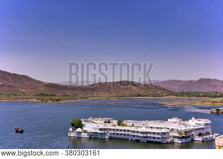 Udaipur, India - May 23, 2013: Taj Royal Lake Palace Located In Swaroop Lake In Rajasthan State