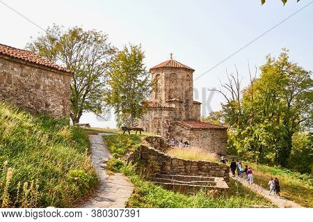 Nekresi, Georgia - October 20, 2019: Orthodox Church In Nekresi Monastery Located In Georgia. Old Ho