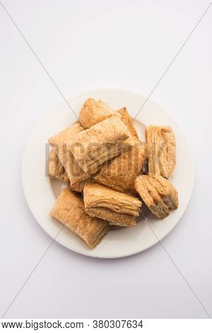 Khari Puff Pastry Or Kharee Biscuits, Indian Breakfast