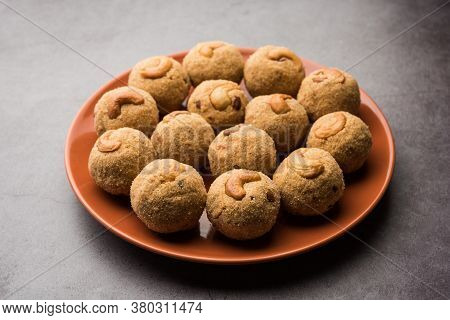 Sooji Or Rava Ladoo Is Indian Sweet Food For Festival
