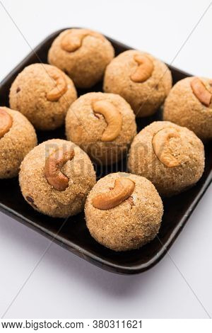 Sooji Or Rava Ladoo Is Indian Sweet Food For Festival