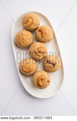 Sooji Or Rava Ladoo Is Indian Sweet Food For Festival