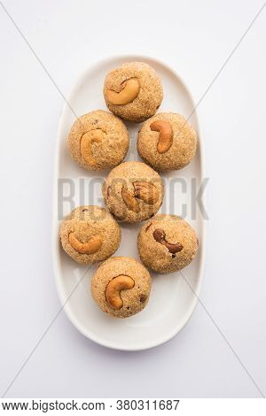 Sooji Or Rava Ladoo Is Indian Sweet Food For Festival