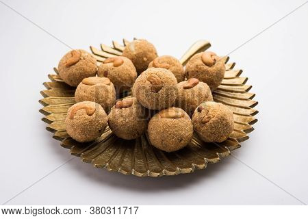 Sooji Or Rava Ladoo Is Indian Sweet Food For Festival