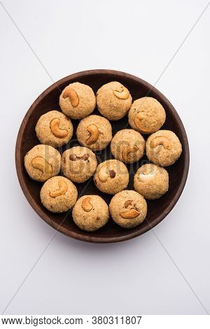 Sooji Or Rava Ladoo Is Indian Sweet Food For Festival