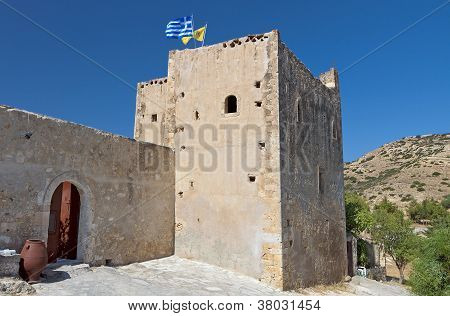Kloster auf der Insel Kreta in Griechenland.