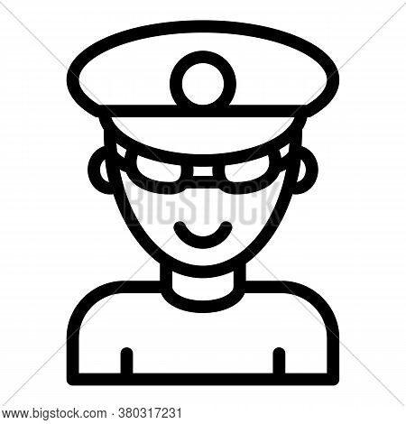 Driving School Instructor Icon. Outline Driving School Instructor Vector Icon For Web Design Isolate