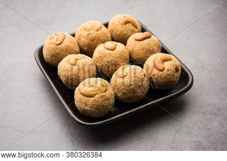 Sooji Or Rava Ladoo Is Indian Sweet Food For Festival