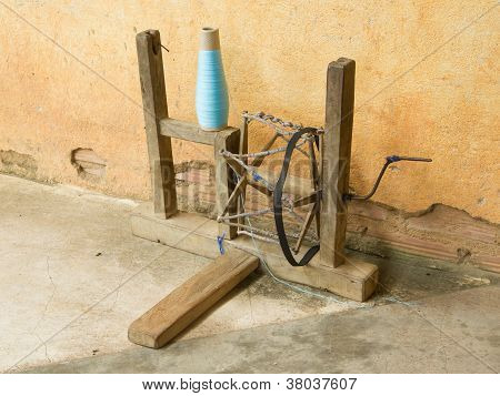 Old Distaff In A Silk Factory