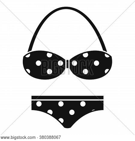 Halter Swimsuit Icon. Simple Illustration Of Halter Swimsuit Vector Icon For Web Design Isolated On 