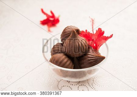 Chocolate Modak - Indian Sweet Food Offered To Lord Ganesha On Chaturthi