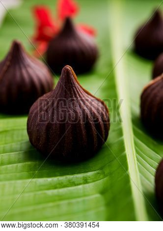 Chocolate Modak - Indian Sweet Food Offered To Lord Ganesha On Chaturthi