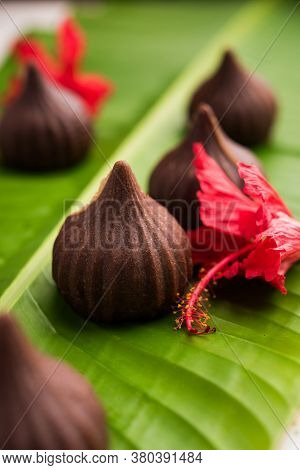 Chocolate Modak - Indian Sweet Food Offered To Lord Ganesha On Chaturthi