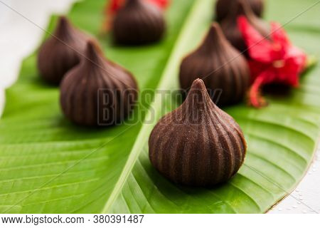 Chocolate Modak - Indian Sweet Food Offered To Lord Ganesha On Chaturthi