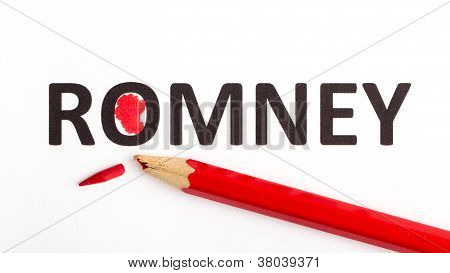Red Pencil (broken Point) For Voting The Next President
