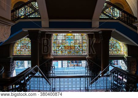 Interior Arquitecture From Shopping Mall In Sidney, Australia, 2019