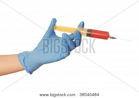 antibiótico com sangue