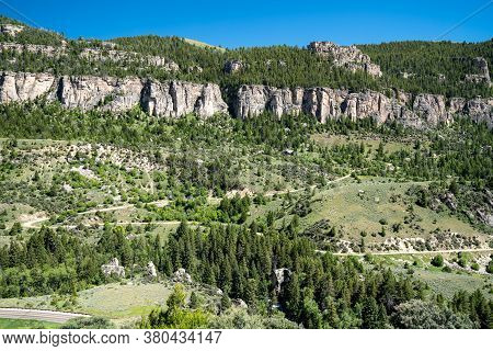 Scenery In The Bighorn Mountains Near Tensleep Canyon Along The Cloud Peak Skyway In Wyoming