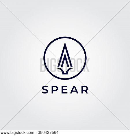 Spear Logo Icon Design Vector For Multiple Use