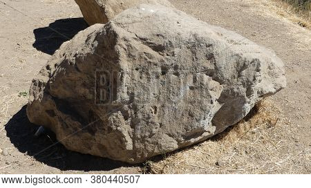 A Huge Rock On The Beach How Did That Get There?