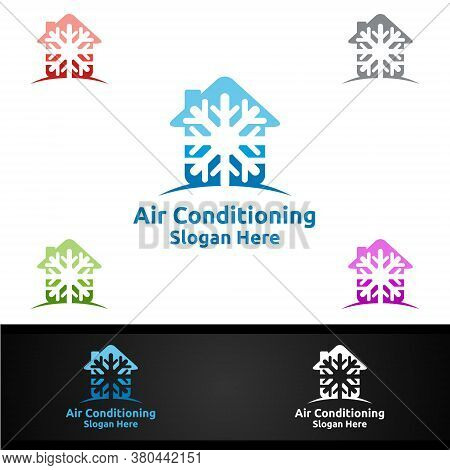 House Snow Air Conditioning And Heating Services Logo