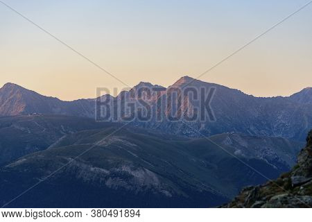 Beautiful Mountain Landscape In Pyrenees, Andorra In Summer.