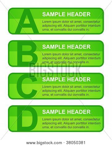 ABCD opções de blocos