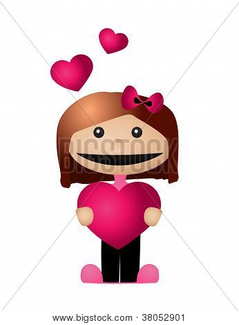Jeune fille amoureuse