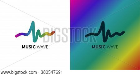 Logo Template Music Wave, Music, Dj, Audio System, Store. Brand, Branding, Company, Corporate, Ident