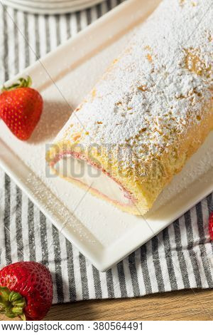 Homemade Frozen Artic Roll Cake