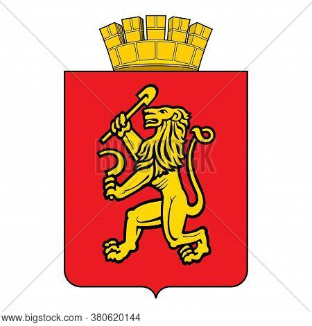 Coat Of Arms Of Krasnoyarsk In Russian Federation