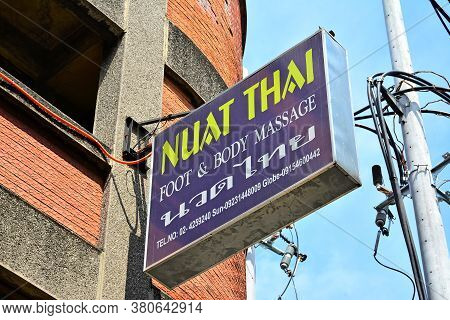Quezon City, Ph - Mar 30 - Nuat Thai Foot And Body Massage Sign On March 30, 2018 In Quezon City, Ph