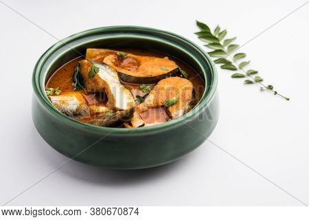 Spicy Fish Curry - Popular Indian Seafood Served With Rice