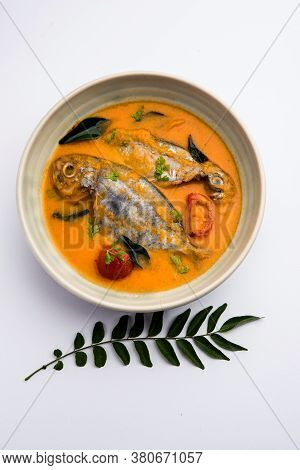 Spicy Fish Curry - Popular Indian Seafood Served With Rice