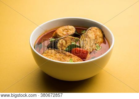 Spicy Fish Curry - Popular Indian Seafood Served With Rice