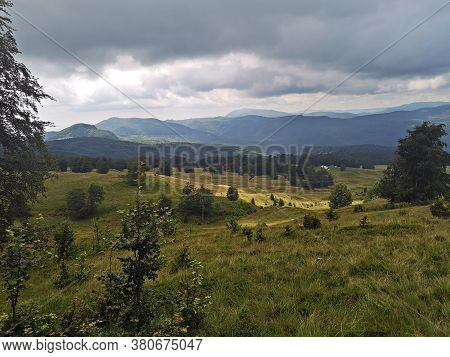 Mountain Landscape With Clouds - Gutai Mountains , Maramures, Creasta Cocosului