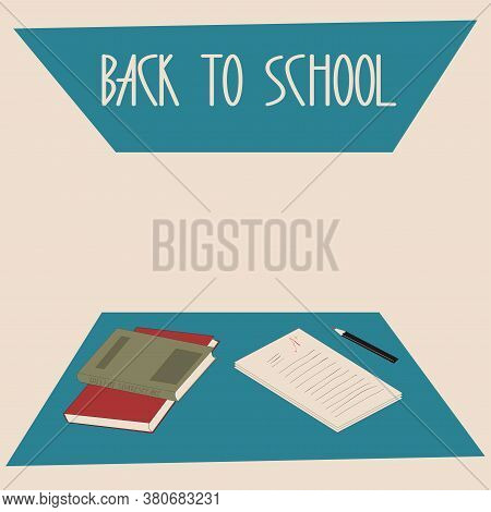 Back To School. Vector Illustration. Frame With Place For Your Text