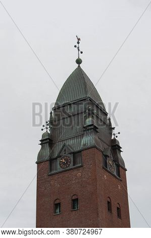 Gothenburg, Sweden - June 18 2019: Exterior View Of Masthugget Church On June 18 2019 In Gothenburg,
