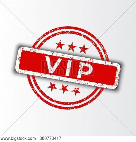 Vip Vintage Stamp Design Vector Grungy Style