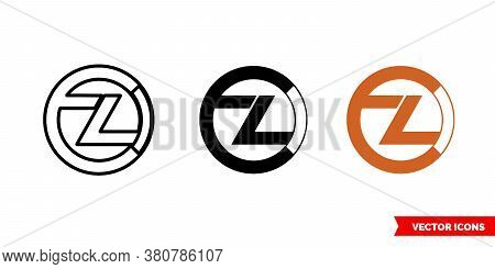 Zclassic Icon Of 3 Types Color, Black And White, Outline. Isolated Vector Sign Symbol.